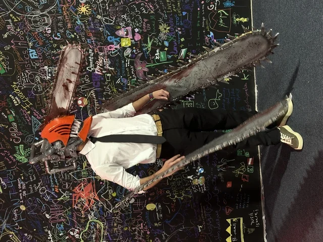 A man wearing a costume at the Gaming Plus (+) event at King Fahd University of Petroleum and Minerals in Dhahran, Eastern Province, Saudi Arabia, on January 28, 2026, a digital entertainment experience dedicated to video game enthusiasts, with competitions and game challenges, modern devices and technologies, wide youth participation, and an exciting atmosphere that combines entertainment and technology.