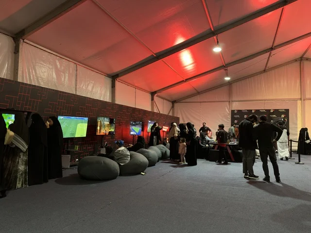 Young people gather in the video game room at the Gaming Plus (+) event at King Fahd University of Petroleum and Minerals in Dhahran, Eastern Province, Saudi Arabia, on January 28, 2026. There are competitions and game challenges, modern devices and technologies, a digital entertainment experience tailored for electronic gaming enthusiasts, wide youth participation, and an exciting atmosphere that combines entertainment and technology.
