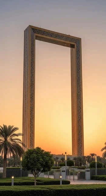 برواز دبي في حديقة زعبيل، إمارة دبي، دولة الإمارات العربية المتحدة، معلم سياحي ومعماري بارز، تصميم أيقوني يربط بين دبي القديمة والحديثة، إطلالة بانورامية على المدينة، وجهة ثقافية وسياحية تعكس هوية دبي وتطورها.