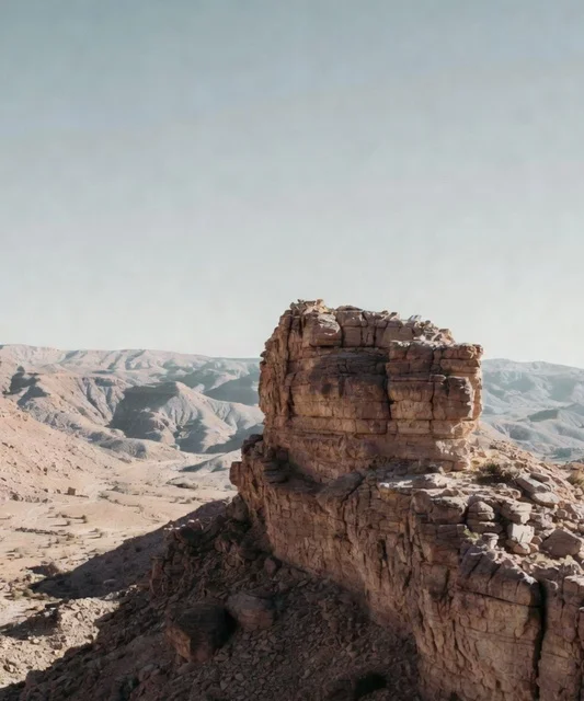 منظر طبيعي في مدينة جازان بمنطقة قديمة، معالم تقليدية تحيط بها الطبيعة، التشكيلات والتكوينات الصخرية ، ملامح تراثية تعكس هوية المكان و طبيعة البيئة الجنوبية.