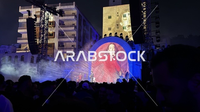 عرض موسيقي غنائي في فعالية بلد بيست في مدينة جدة التاريخية، المملكة العربية السعودية، مهرجان موسيقي وفني من تنظيم مدل بيست يوم 30 من يناير 2026، تجربة فنية معاصرة، أجواء احتفالية نابضة بالطاقة، تفاعل جماهيري واسع، الموسيقى والفن في قلب جدة وعلى مقربة من ساحل البحر الأحمر.