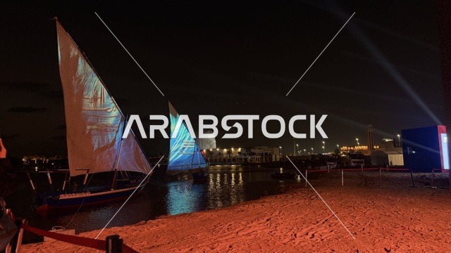 مساحة ترفيهية تفاعلية مناسبة للعائلات،  مهرجان السفن الخشبية على شاطئ الحمراء بجدة في المملكة العربية السعودية 12 إلى 16 يناير 2026، عروض لمراحل بناء السفن التقليدية والأدوات والمواد المستخدمة،  التراث البحري والهوية الساحلية، الأنشطة التفاعلية والعروض الثقافية