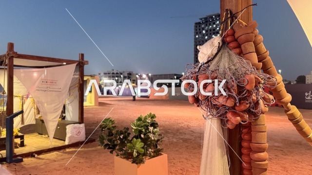 صناعة الشباك، مهرجان السفن الخشبية على شاطئ الحمراء بجدة في المملكة العربية السعودية 12 إلى 16 يناير 2026، عروض لمراحل بناء السفن التقليدية والأدوات والمواد المستخدمة،  التراث البحري، الأنشطة التفاعلية والعروض الثقافية