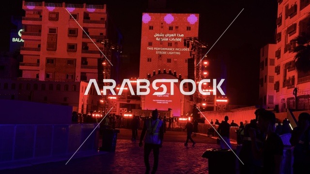 أجواء احتفالية نابضة بالطاقة، فعالية بلد بيست في مدينة جدة التاريخية، المملكة العربية السعودية، مهرجان موسيقي وفني من تنظيم مدل بيست يوم 30 من يناير 2026،  عرض موسيقي غنائي وتجربة فنية معاصرة،  الموسيقى والفن في قلب جدة وعلى مقربة من ساحل البحر الأحمر.