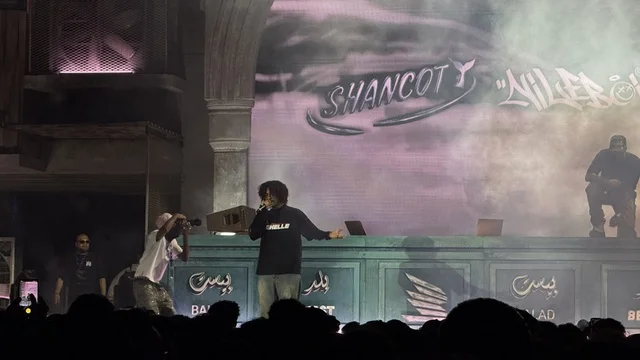 The audience interacted with an Arab artist on the platform of the Balad Beast event in the historic city of Jeddah, Saudi Arabia, a music and arts festival organized by MDL Beast on January 30, 2026. It featured a musical performance and a contemporary artistic experience, with music and art at the heart of Jeddah, close to the Red Sea coast.