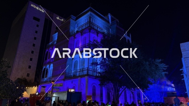 الساحة الخارجية لفعالية بلد بيست في مدينة جدة التاريخية، المملكة العربية السعودية، مهرجان موسيقي وفني من تنظيم مدل بيست يوم 30 من يناير 2026،  تجربة فنية معاصرة وعرض موسيقي غنائي ، الموسيقى والفن في قلب جدة وعلى مقربة من ساحل البحر الأحمر.