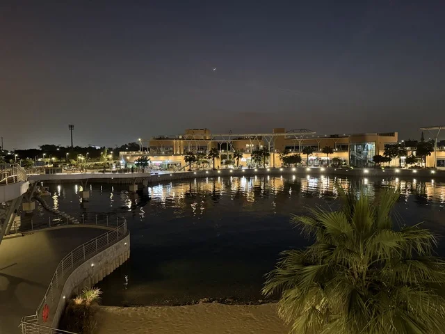 The waterfront of The Move complex in Jubail Industrial City in the Eastern Province, Jubail Corniche, is a complete entertainment and commercial landmark, with a vibrant atmosphere for 2025.