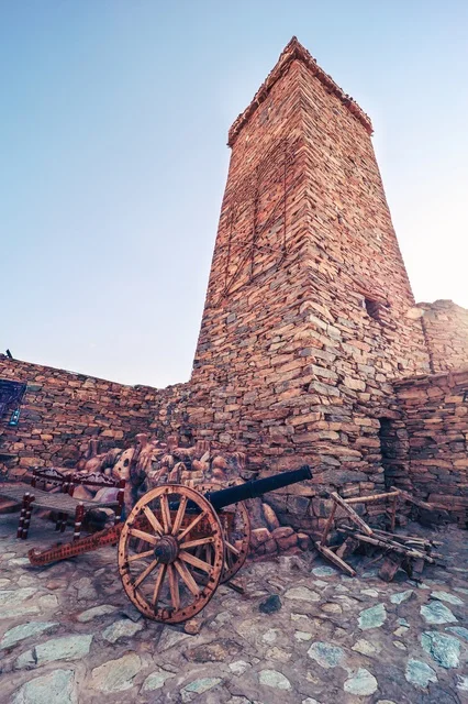 بناء حجري قديم،  متحف قصر المصمك التاريخي في مدينة الرياض في السعودية، معالم الرياض التاريخية، قصر المصمك التراثي، الهندسة المعمارية القديمة، اماكن اثرية سياحية في السعودية