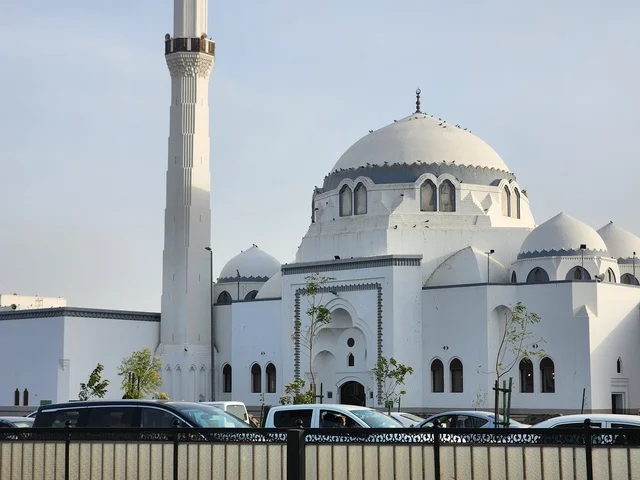 The Kingdom of Saudi Arabia, Medina, Friday Mosque, one of the most prominent historical landmarks associated with the Prophet's biography, the first Friday prayer held after the migration, was completely rebuilt and expanded during the reign of King Fahd.