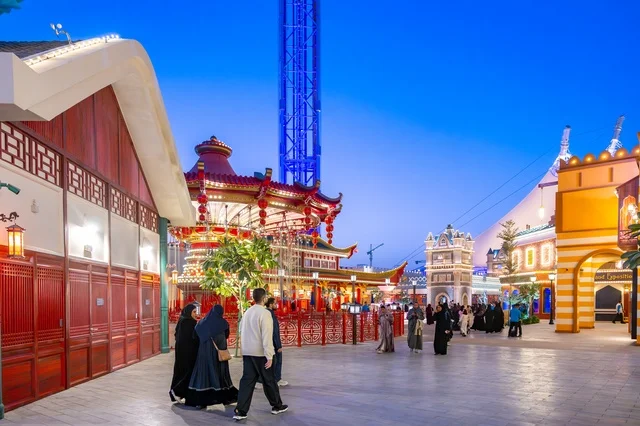 Six Flags Qiddiya Theme Park Riyadh at Night