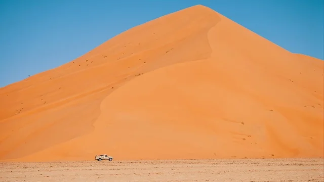 4WD Vehicle in Empty Quarter Desert Saudi Arabia