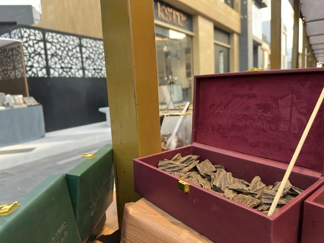 A wooden oud box at the East Event in the Eastern Province, on February 9, 2026, offers a comprehensive entertainment and cultural experience that celebrates the spirit of community and creativity. It brings together live artistic performances, youth activities, interactive events, local exhibitions and projects, diverse food areas, and vibrant festive atmospheres, providing visitors with a modern social experience that reflects the identity and cultural and entertainment diversity of the Easter