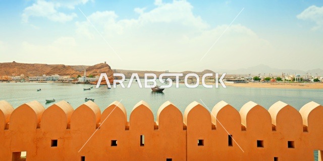 The historic port city of Sur in the Sultanate of Oman in the Al Aijah area.