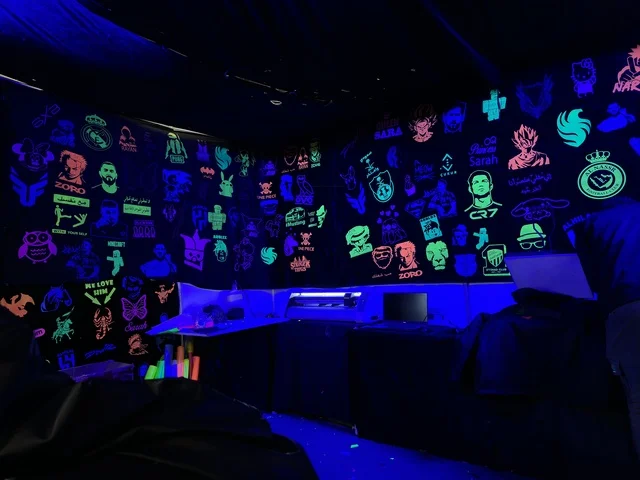 Neon Wall Art at Dhahran Expo Hala February Exhibition