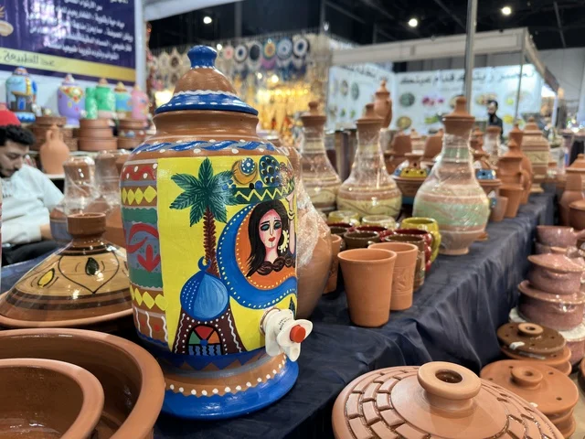 Traditional Hand-Painted Pottery at Dhahran Expo
