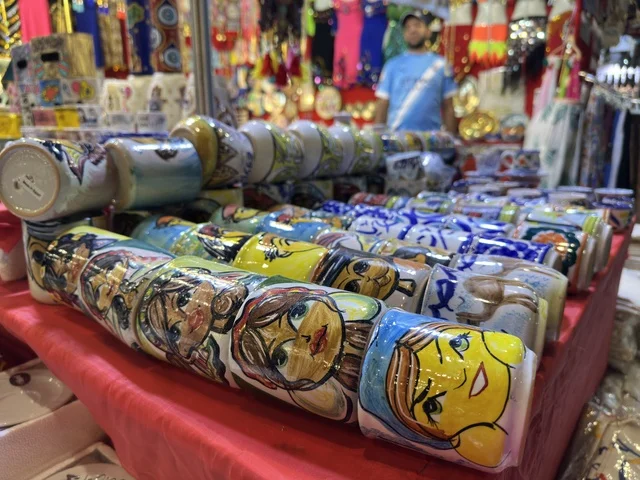 Hand-Painted Ceramic Mugs at Hala February Dhahran Expo