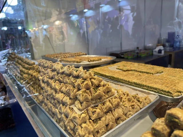 Arabic Baklava Display at Dhahran Expo Saudi Arabia