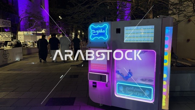 Cotton Candy Vending Machine at Emaar Nights Jeddah