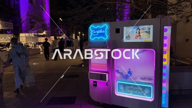 Cotton Candy Vending Machine at Emaar Nights Jeddah