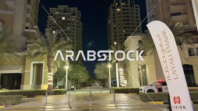 فعالية ليالي إعمار جدة المباني في الليل