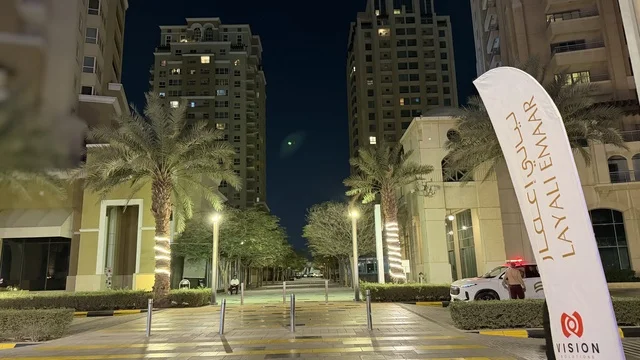 فعالية ليالي إعمار جدة المباني في الليل