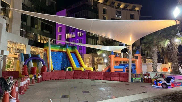 Emaar Nights Event Jeddah Inflatable Playground at Night