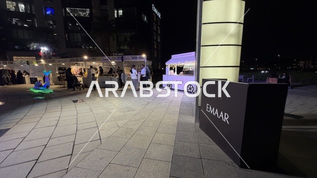 فعالية ليالي إعمار جدة مشهد ليلي خارجي