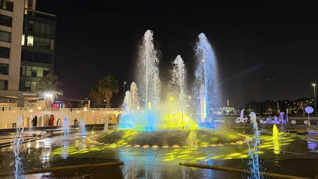 Emaar Nights Event Jeddah Illuminated Fountain at Night