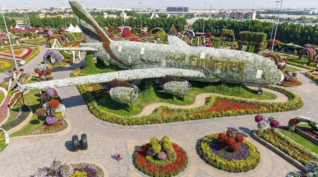 Emirates A380 Floral Installation at Dubai Miracle Garden