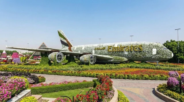 Emirates Floral Airplane at Dubai Miracle Garden