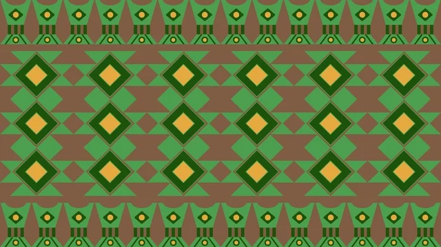 نقش القط العسيري السعودي التقليدي خلفية هندسية