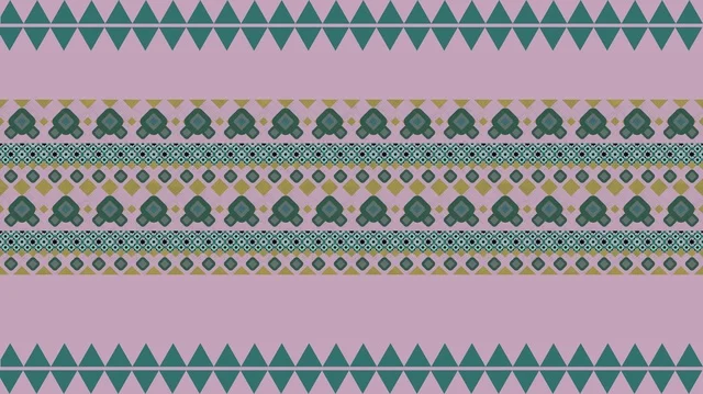 تصميم خلفية نمط السدو السعودي التقليدي الهندسي الملون