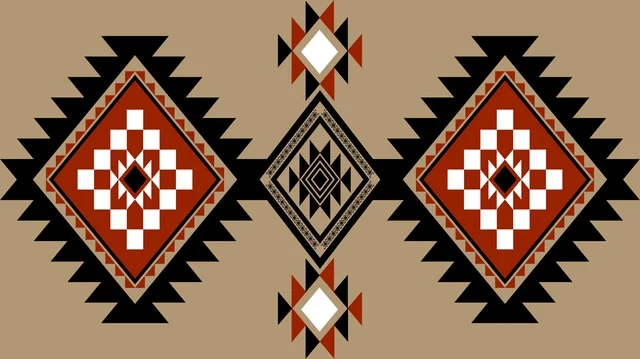 نمط السدو السعودي التقليدي بتصميم هندسي