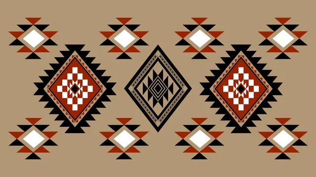 نقوش السدو السعودية التقليدية والزخارف الهندسية