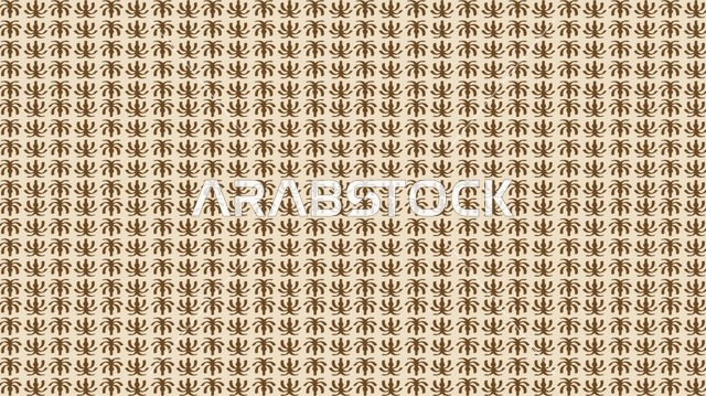 خلفية بنقوش النخيل السعودي التقليدي المتكررة للسدو