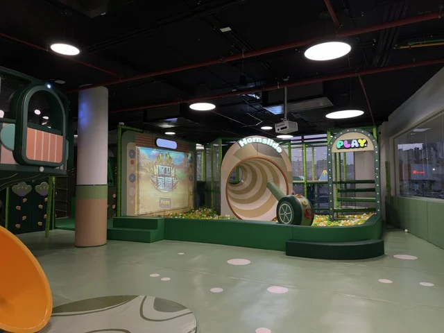 Modern Indoor Children Playground with Ball Pit and Slides