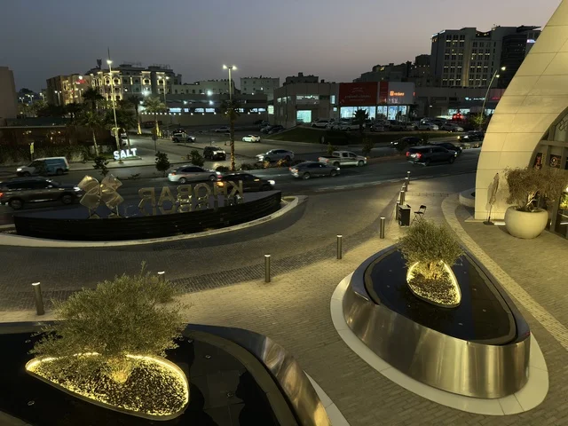 Night View of Modern Plaza in Khobar Saudi Arabia