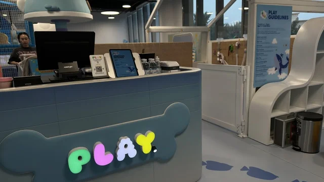 Indoor Children Play Area Reception Counter Sign Design