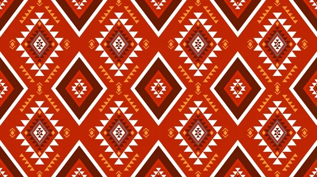Traditional Saudi Sadu Geometric Pattern Background