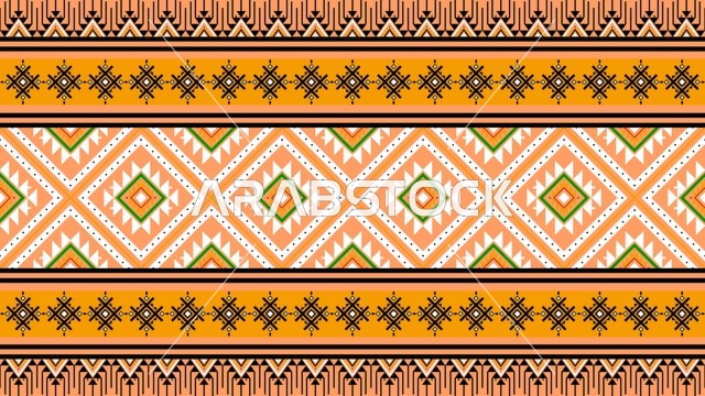 نمط السدو السعودي التقليدي الهندسي المنسوج