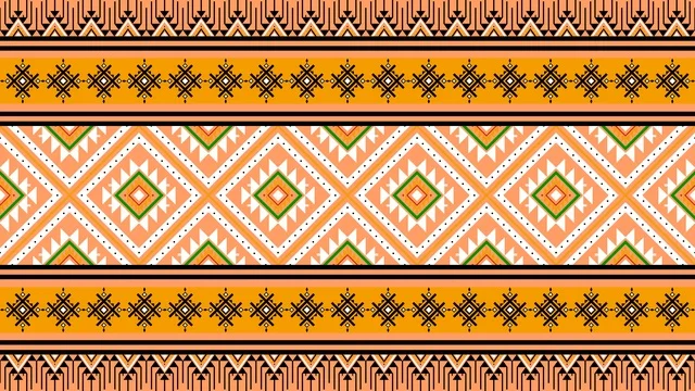Traditional Saudi Sadu Geometric Weaving Pattern