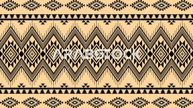 نمط السدو السعودي التقليدي خلفية زخارف هندسية