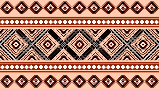 Traditional Saudi Sadu Geometric Pattern and Textile Design
