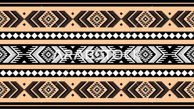 نمط نسيج السدو التقليدي بزخارف هندسية