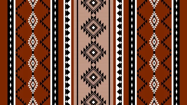 نقش السدو السعودي التقليدي والزخارف الهندسية