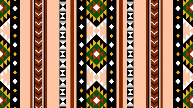 نمط السدو السعودي التقليدي بنقوش هندسية تراثية