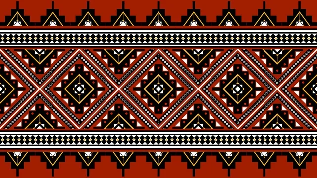 نقش السدو السعودي التقليدي والزخارف البدوية الهندسية