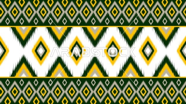 نمط إيكات إندونيسي هندسي تقليدي