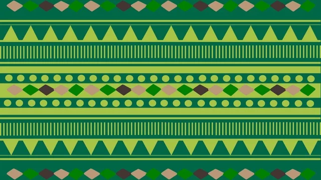 خلفية نقوش السدو السعودي التقليدية باللون الأخضر