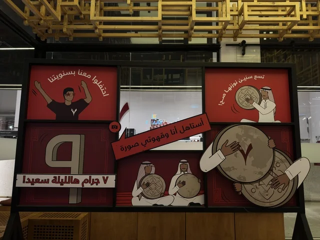 Event Display Board for Saudi Anniversary Celebration